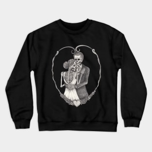 Couple love wedding skull. Crewneck Sweatshirt